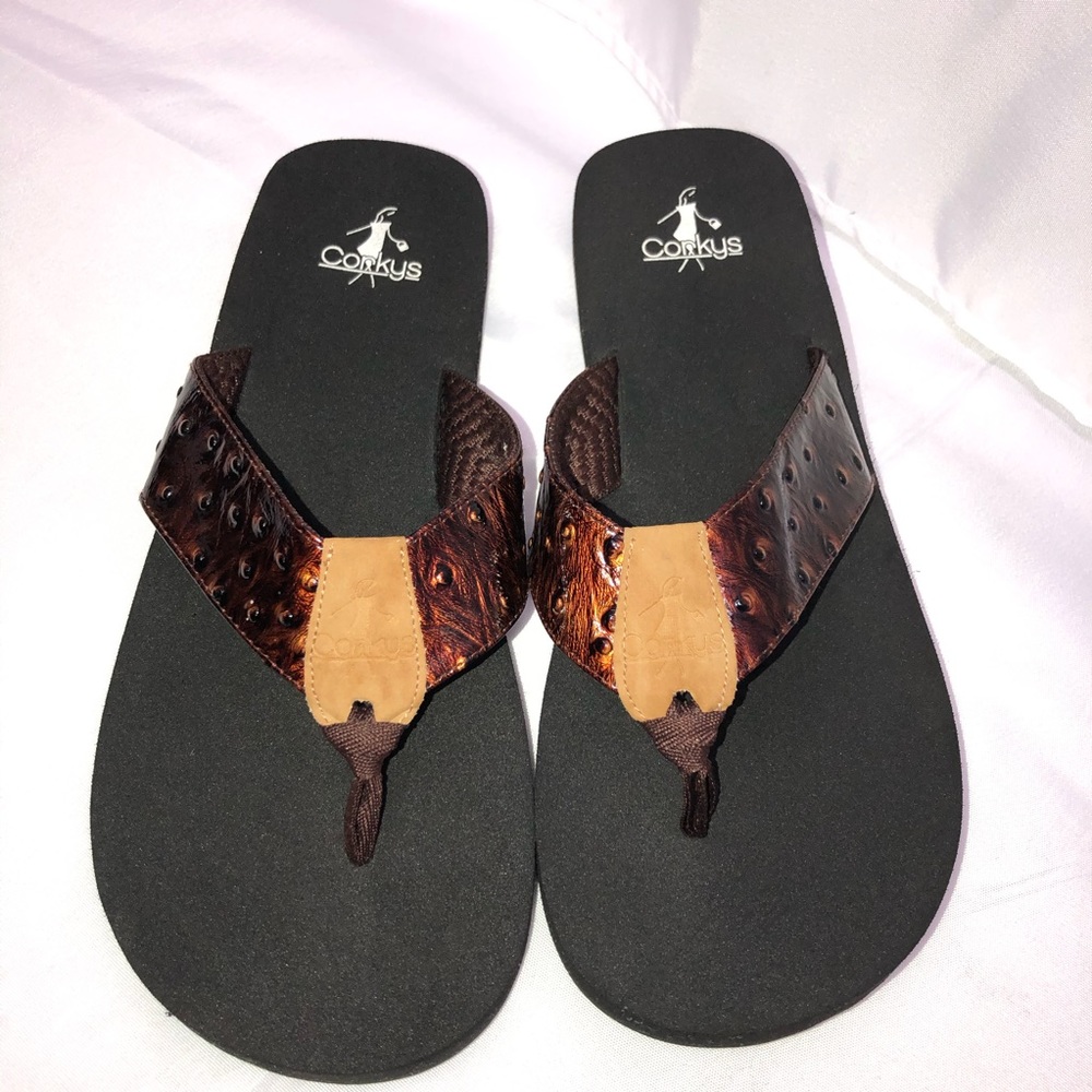 Corkys flip flop Karley  brown  sz 11